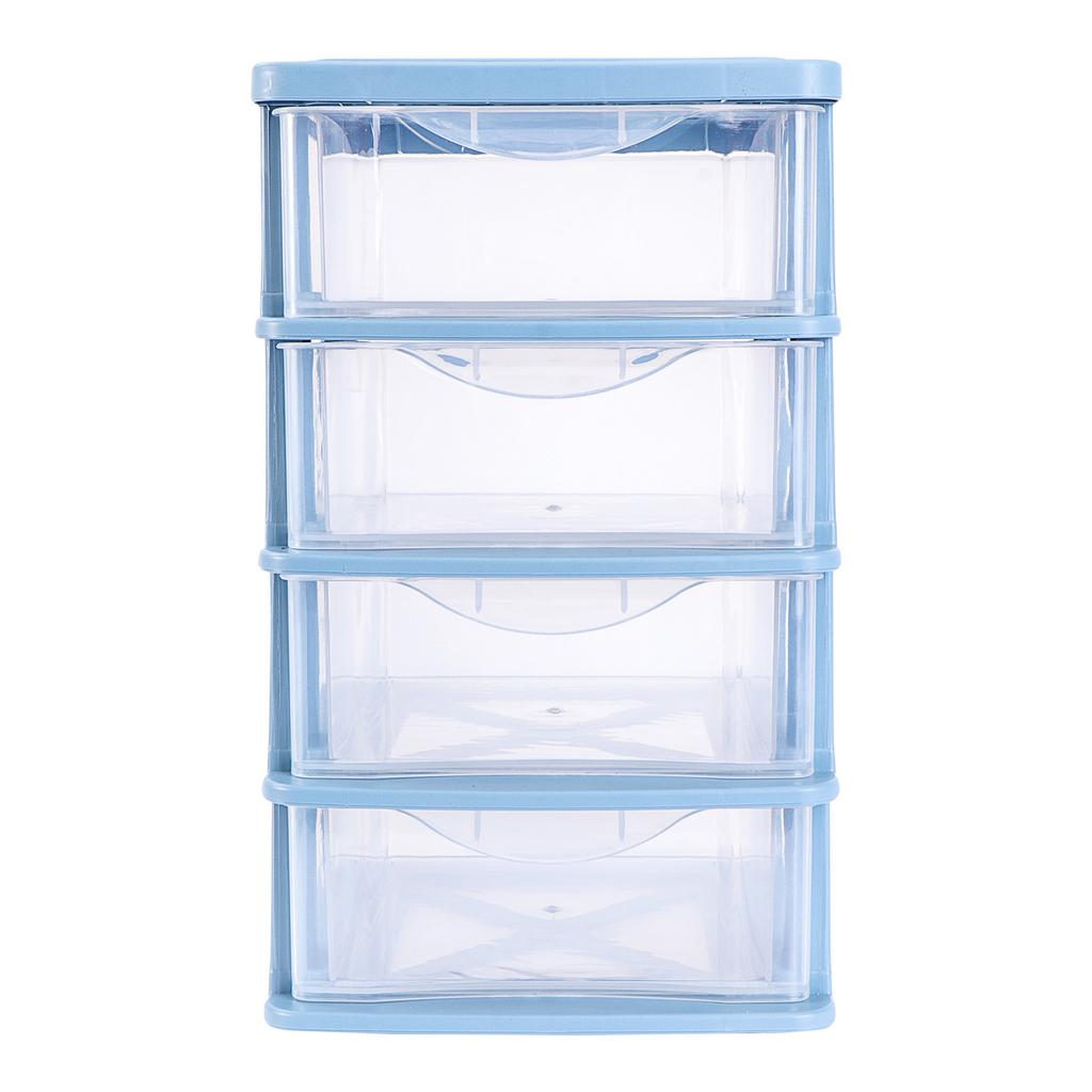 1 Stück Transparente Schreibtisch-Aufbewahrungsbox Schubladen-Organizer Make-up-Halter Plastik Mehrschichtige Box Tischplatten-Behälter
