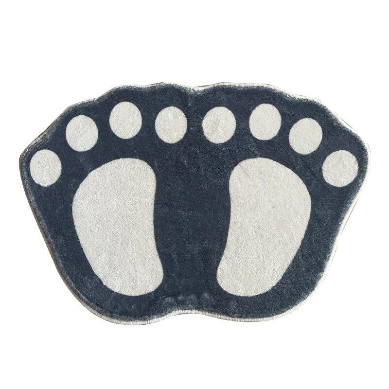 

1шт 40*60см суперабсорбирующий коврик для ванной из искусственного кашемира с нескользящей подложкой - мягкий и удобный серый коврик для ванной серый