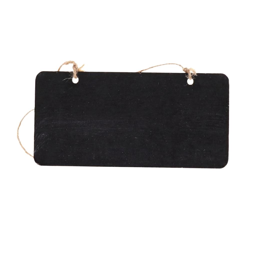 Hanging Chalkboard Sign with Rope Small Blackboard Message Board for Cafe Restaurant Menu Display and Home Decoration