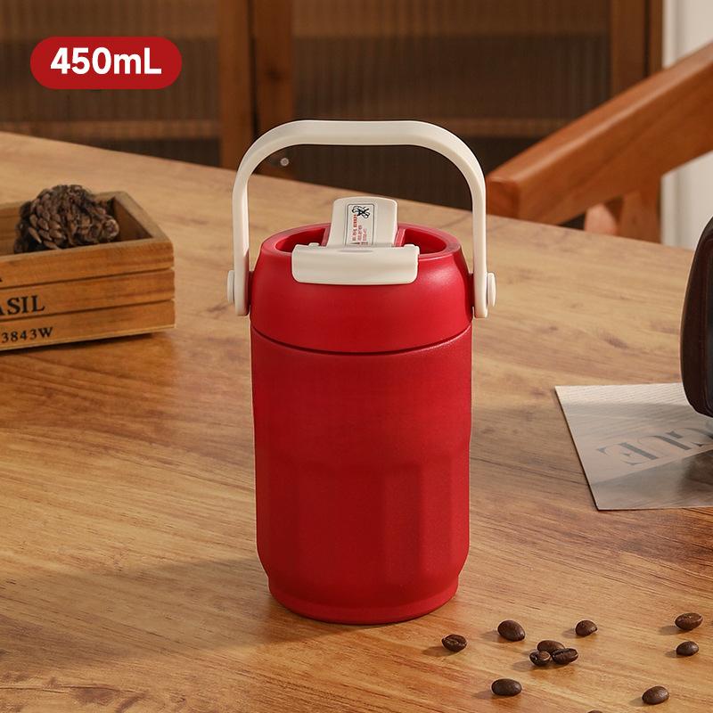 New 316 Stainless Steel Mug Girls' Large-capacity Handle Mug High-value Coffee Cup