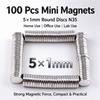 100pcs 5 x 1MM Mini Lodestone Magnet Magnetic Steel Small Round N35 for Home / Office / Laboratory