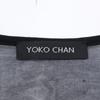 YOKOCHAN Black Rayon Blend Yokochan Back V Organza Dress dress 36 blackUsed