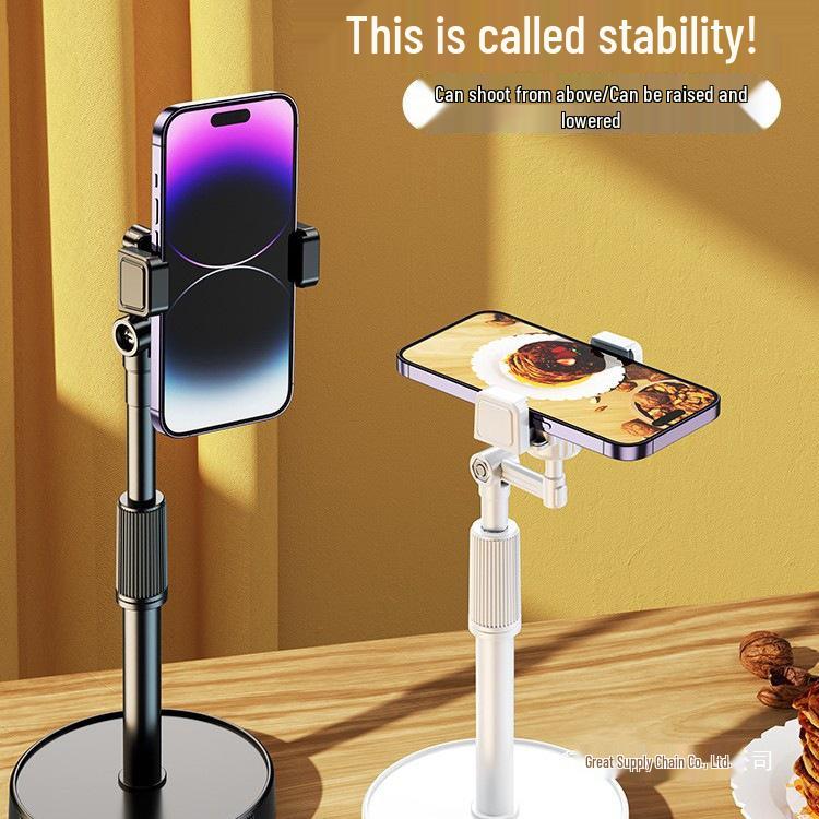 Universal Multifunctional Desktop Phone Stand for Live Streaming and Selfies