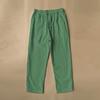 Mens Vintage Linen Casual Pants With Drawstring Waist For Summer Daily Wear
