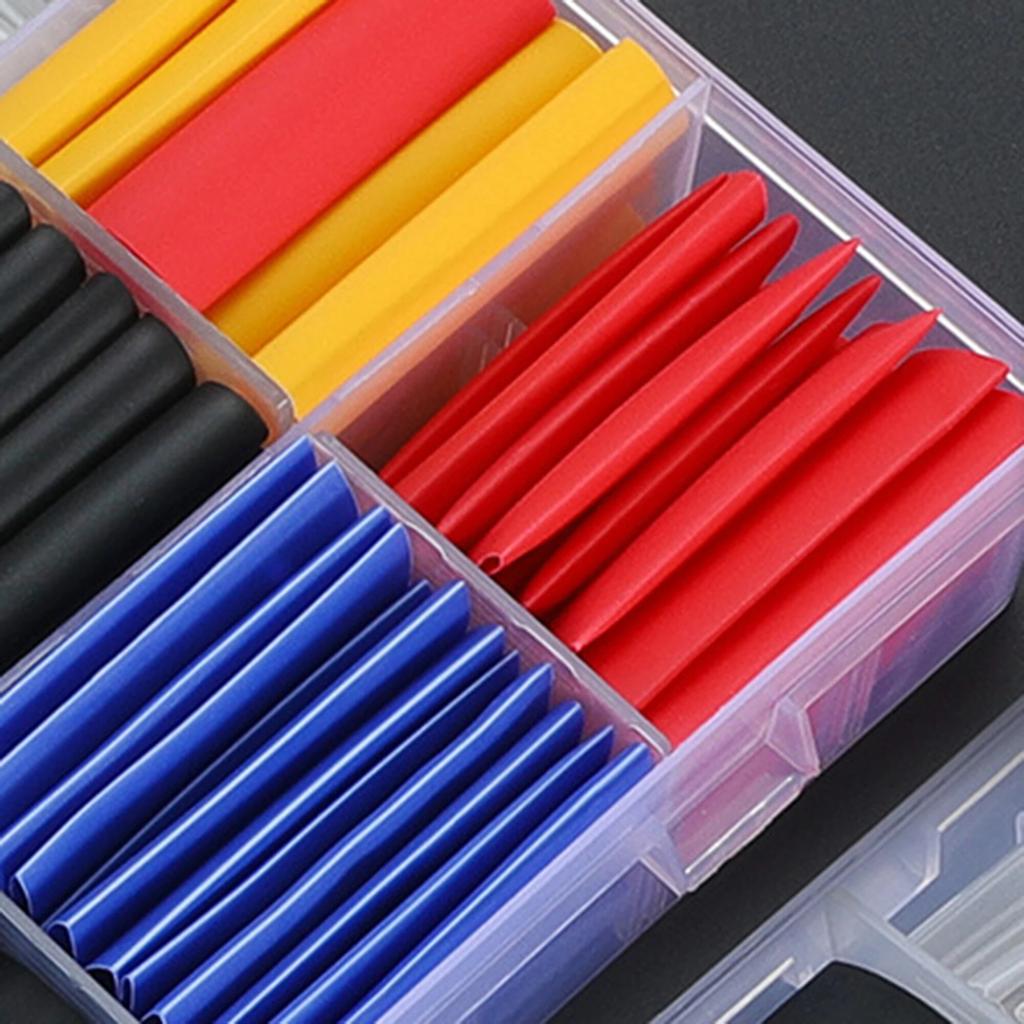 580pcs Boxed Color Heat Shrink Tube, 2 Times Heat Shrink Tube Wire Protection Repair Insulation Sleeve