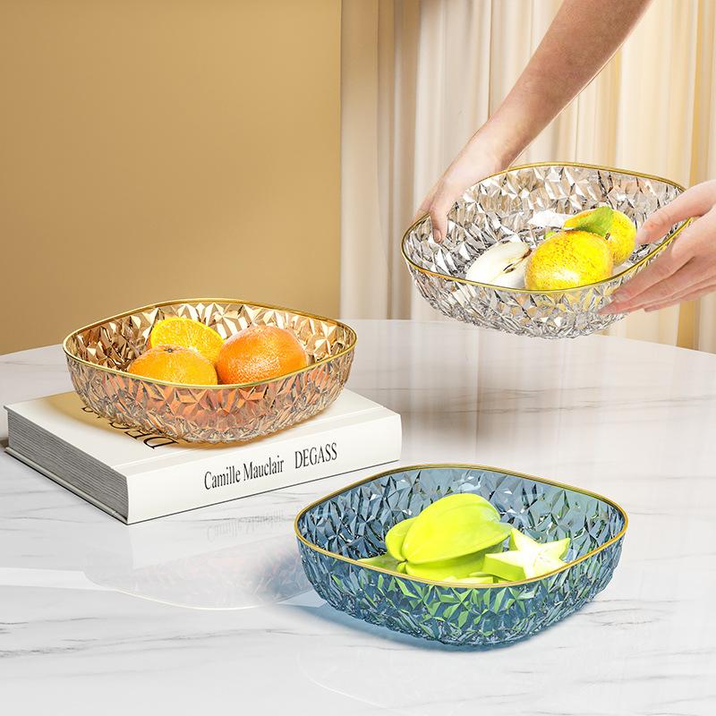 Obstteller Haushalt Wohnzimmer Teetisch Essen Trockenfrüchte Süßigkeitenteller Leichter Luxus Anti-Fall High-End Obstbecken