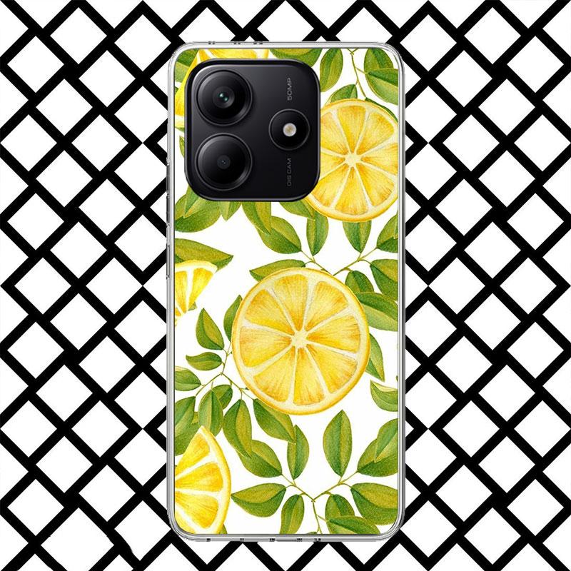 Summer Fruits Lemon Phone Case for Xiaomi Redmi Note 15 14 14S 13 12 12S 11 Pro Plus 11E 11T 11S 10S 5G Soft Cover Fundas Redmi