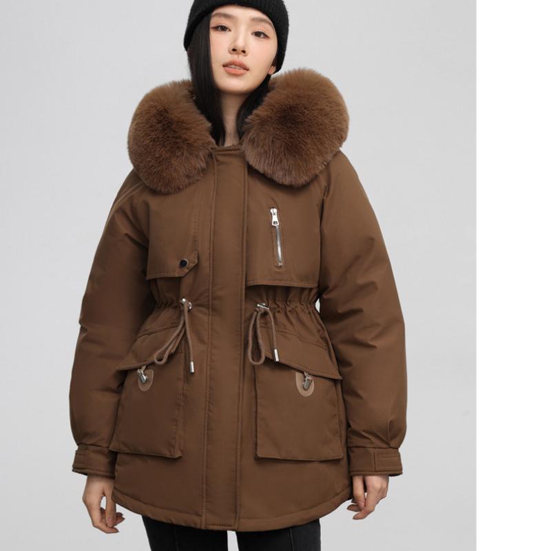 

Средняя и Длинная Новая Зимняя Свободная Корейская Версия Бархатная Утолщенная Куртка на Хлопковой Подкладке Зарубежный Газ Куртка на Хлопковой Подкладке Куртка для Инструментов XXXL темно-коричневого