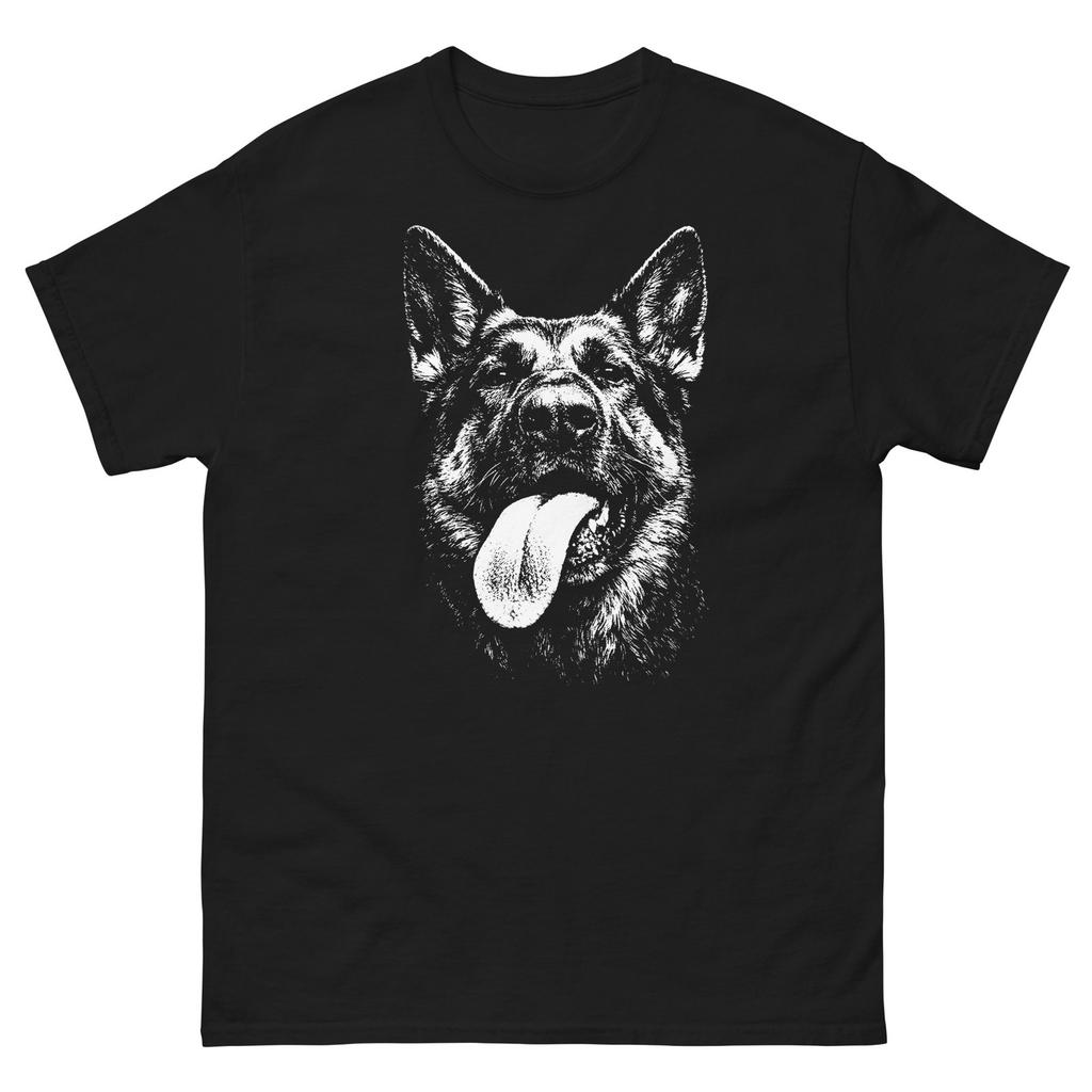German Shepherd Black Graphic T Shirt Unisex classic tee