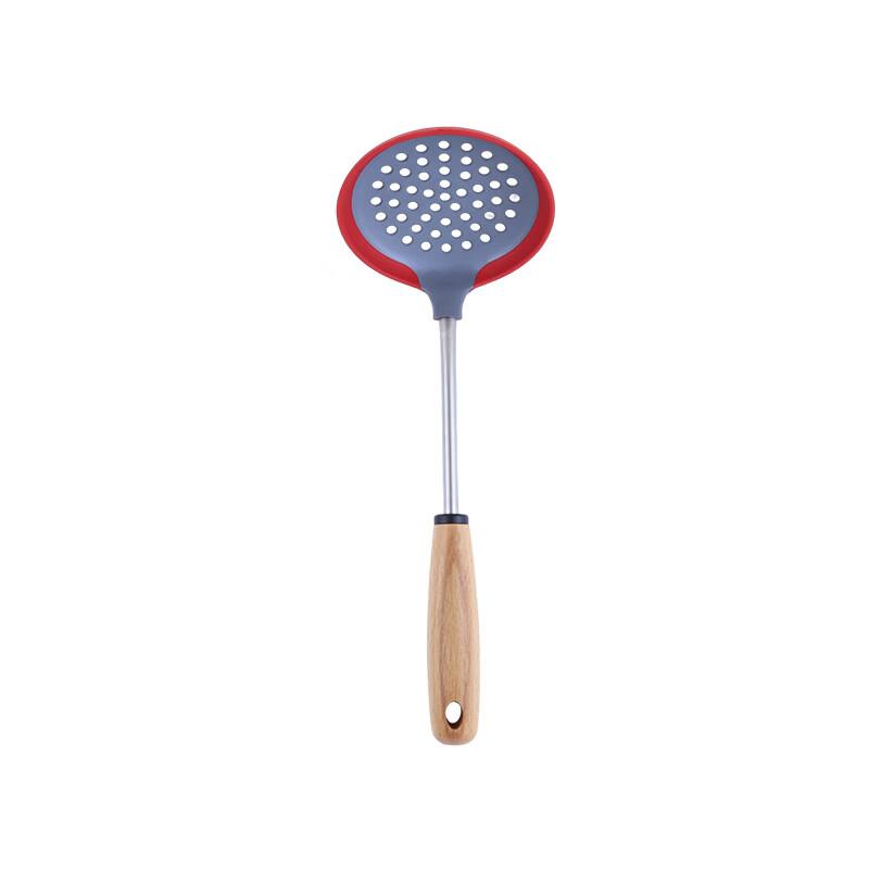 Ru Han Wooden Handle Silicone Kitchen Utensil 9-Piece Set