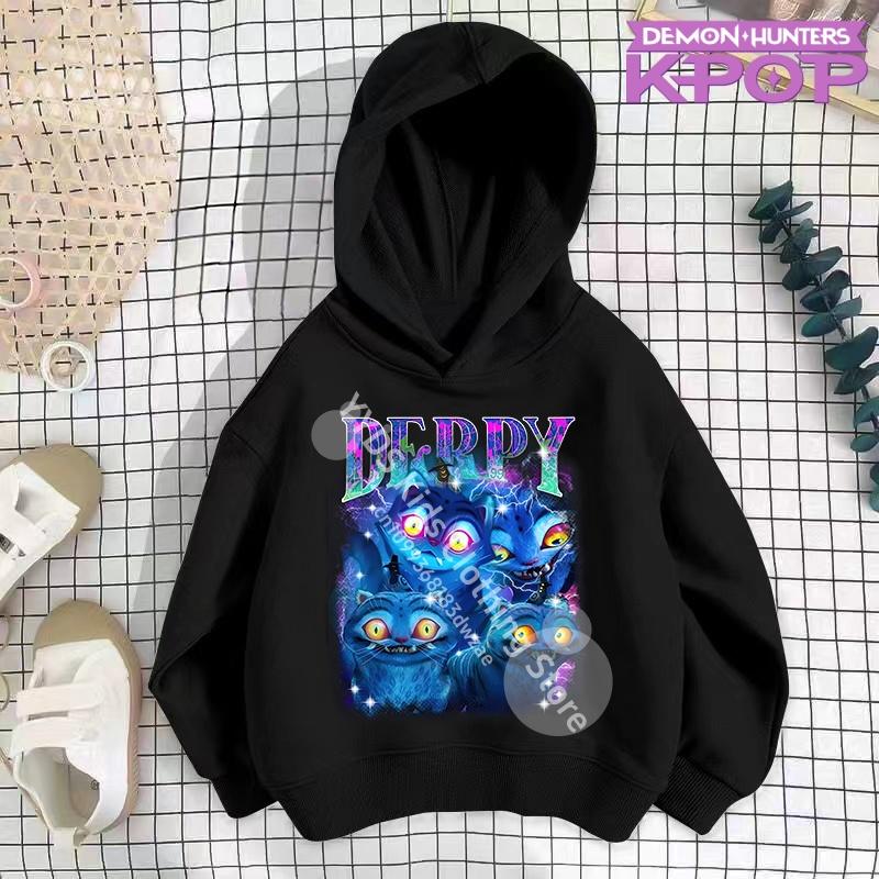 Kleinkind Mädchen Kleidung KPop Dämonenjäger Hoodie Mädchen Mode Lässiges Sweatshirt Film Neu Kinder K-Pop Dämonenjäger Kapuzenoberteile