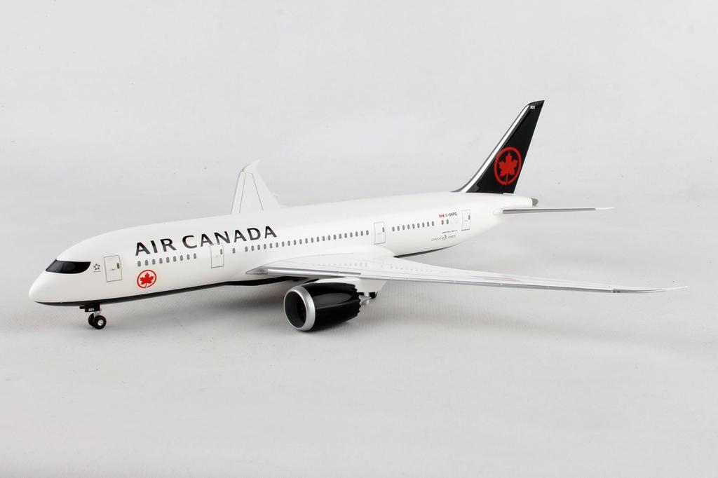 Hogan Wings Air Canada Ground Posture with Landing Gear Scale Model 10963GR B787-8 1/200