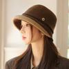 Korean New Curly Hat for Women In Autumn and Winter Casual Versatile Fisherman Hat Showing Face Small Basin Hat Hepburn Style Cloth Hat