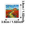 New 50 Art Oil Paintings Wind Camping Stickers Van Gogh Star Night Wind Outdoor Handbook Luggage Notebook Diy Stickers