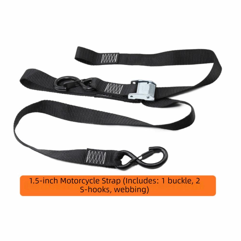 Universal Ratchet Tie Down Strap Heavy Duty Cam Buckle Strap Kit Cargo Lashing Belt Dirt Bike