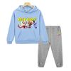 2PCS pullover+Pant kid boutique clothe Autumn helluva boss print hoodie Fleece Comfortable Sweatshirt jacket boy girl Spors Sets