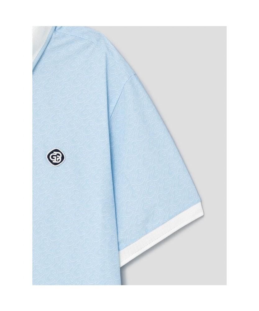 BEANPOLE GOLF [Heritage] Men'S Symbol Print Short Sleeve T-Shirt - Sky Blue
