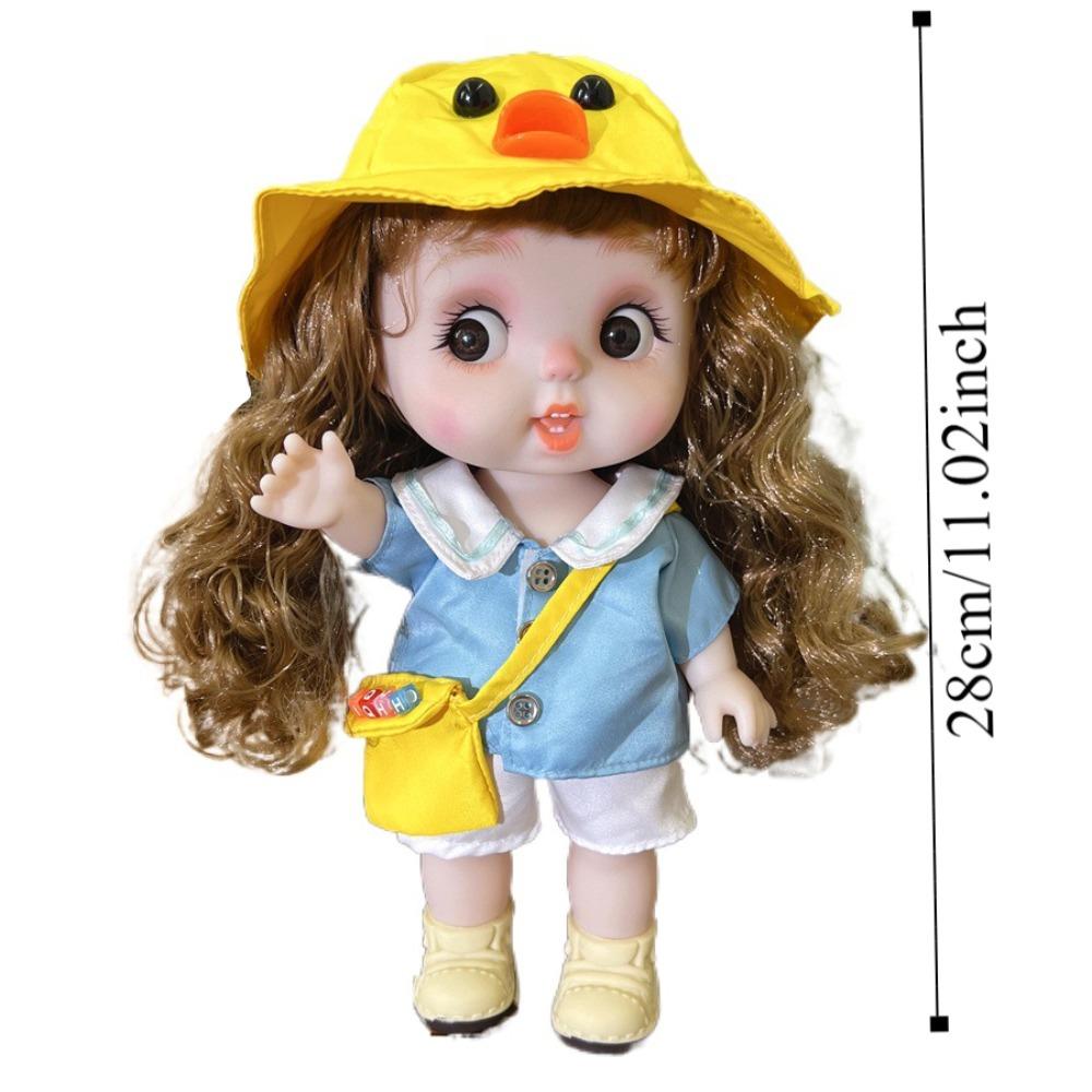 Dolly 28cm Dress Doll Full Body Girl Dress Up Toys Cute Doll Girls' Doll with Clothes  Girl Gift