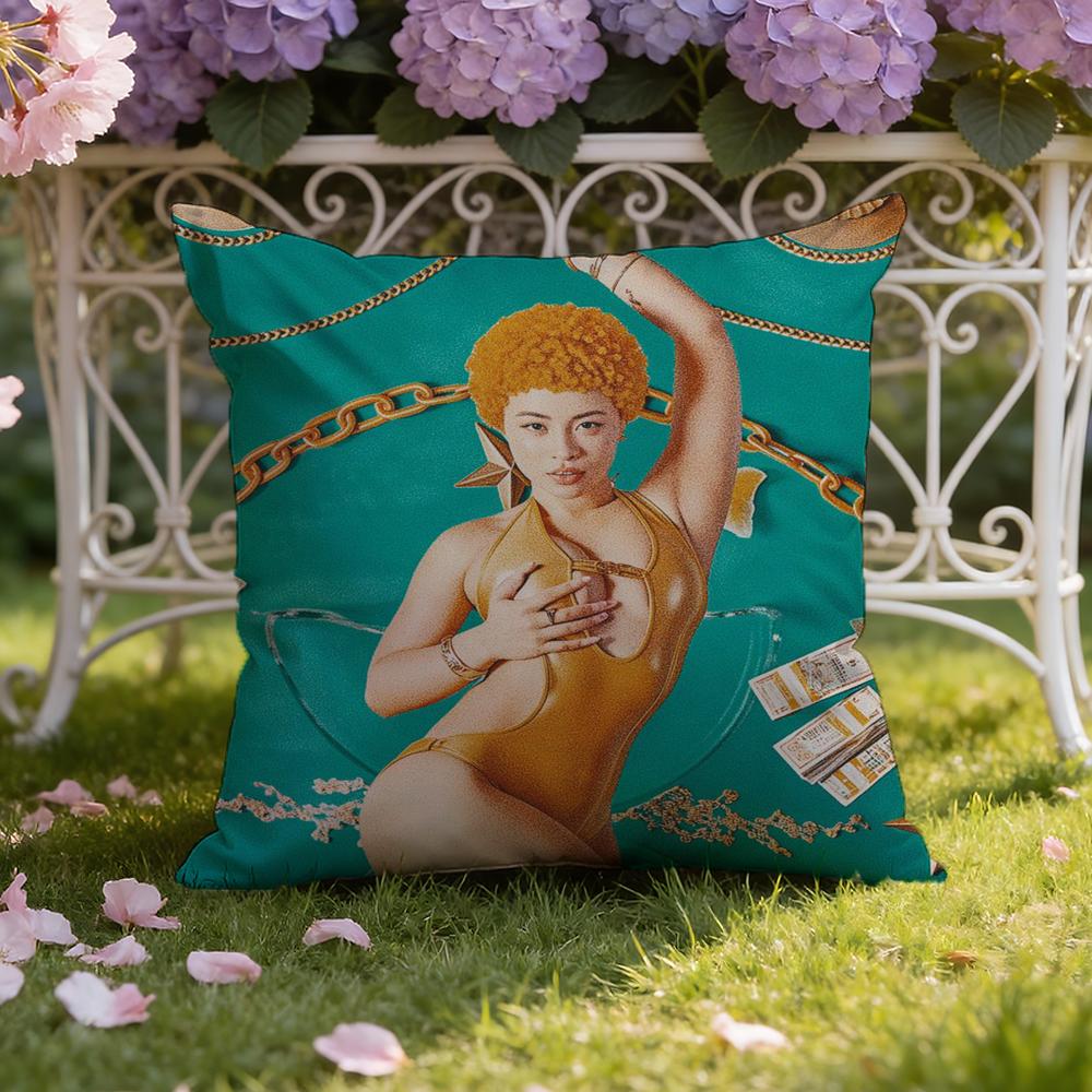 I-Ice Spice Y2K Cushion Cover Home & Car Dual-Scene Pillow Cover: Reversible For Premium Comfort