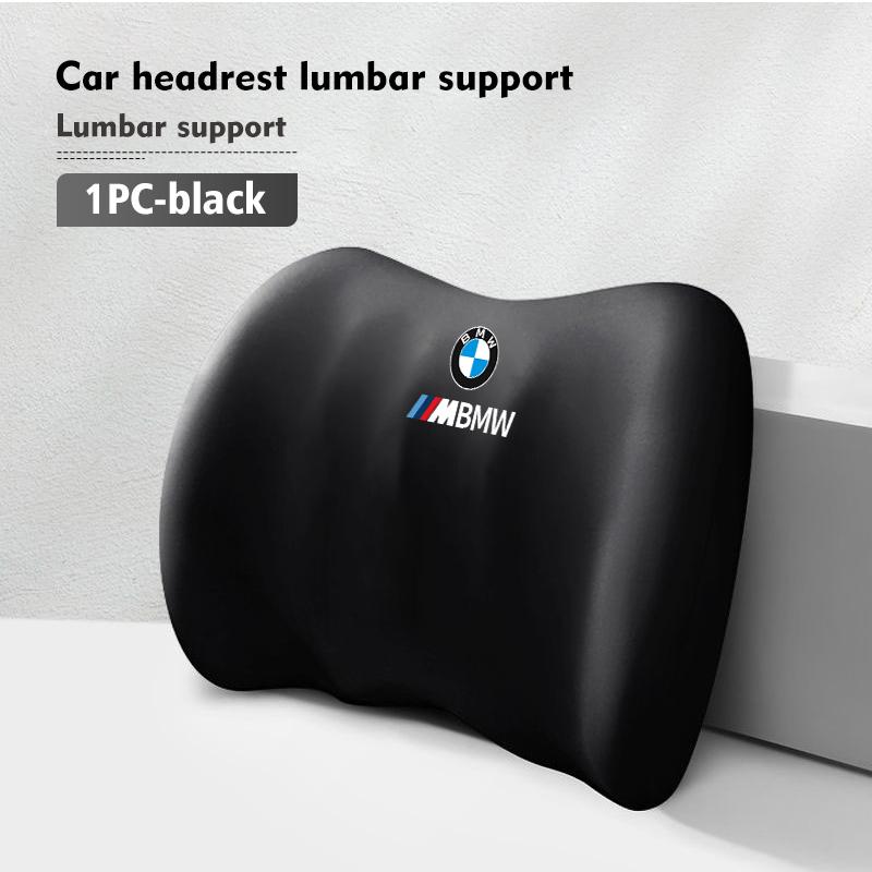 Car Headrest Lumbar Shoulder Pad Car Pillow Car Pillow Memory Cotton Lumbar Backrest Cushion For BMW E90 E60 E46 E39 F30 F10 E87