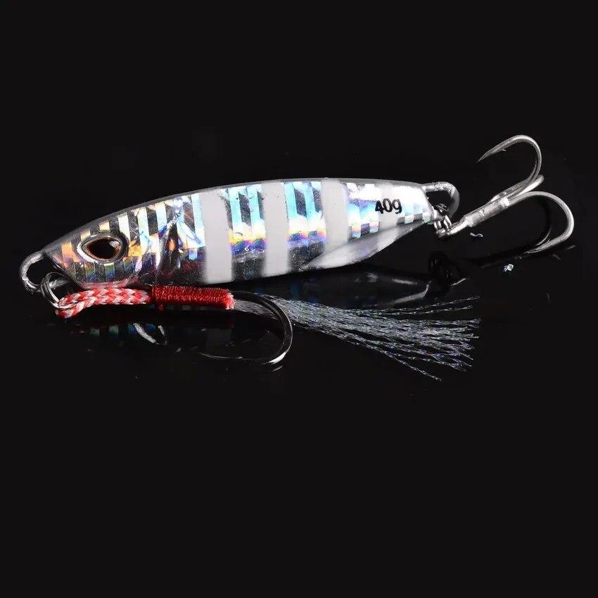 10 Piezas Pesca con Jig de Metal Señuelos de Peso 10g-50g Pesca de Arrastre Señuelos Duros Señuelos para Lubina Aparejos Señuelos para Pesca de Trucha con Jig Jigs Señuelos de Agua Salada