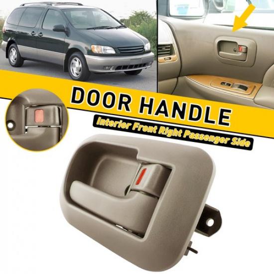 Fit 98-03 Sienna Front ide Interior Toyota Door Right Handle & bezel Beige EV