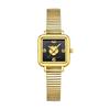 Exquisite Literary Camellia Square French Retro Bamboo Belt Waterproof Quartz Women's Watch