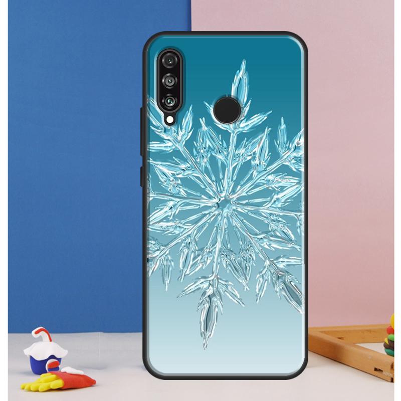 Christmas Snowflakes Case For Huawei Nova Y73 Y72 Y70 Y90 Y60 Y61 Y91 12s 12i 11i 8i 9 10 SE P30 P40 Lite P60 Pro