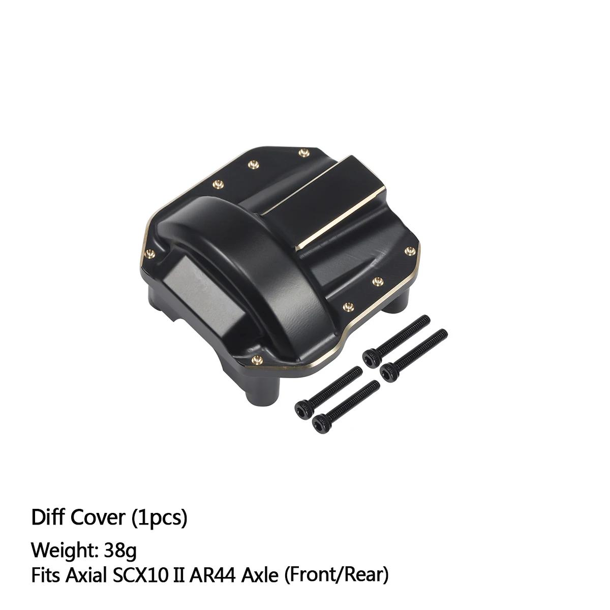 

AR44 Axle Brass Weights Diff Cover C-hubs Steering Knuckle Links Mount for 1/10 RC Crawler Axial SCX10 II 90046 Chassis Upgrade