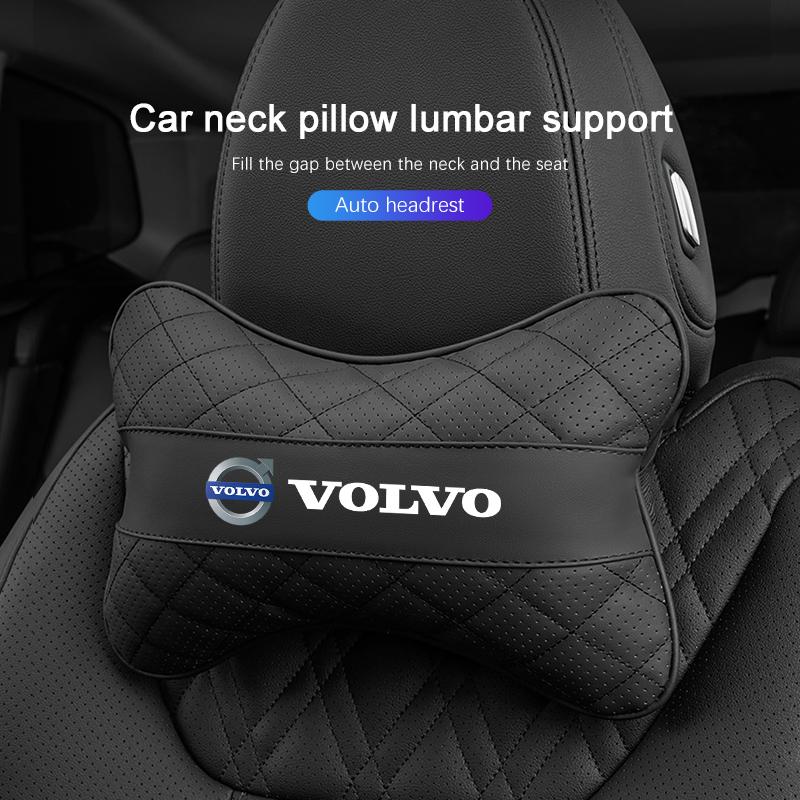 Volvo Car Seat Neck Pillow Headrest Lumbar Support Accessories For Volvo Xc60 Xc90 V40 V60 S60 V50 V90 S80 C40 XC40 V70 XC70 C30