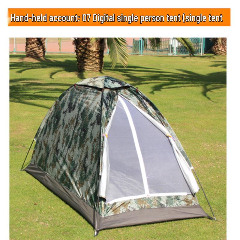 Tenda da Campeggio e da Interno Mimetica per Una Persona - Resistente ai Raggi UV e Antivento