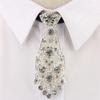 Unisex Decorative Suit Rhinestone Necktie Women Men Ties Formal Business Gentleman Wine Party Wedding Ceremony Ties Collar Accessories