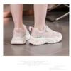 Dad Shoes Spring and Autumn Fashion Mesh Breathable Girls Sneakers Medium and Older Children's Casual Shoes