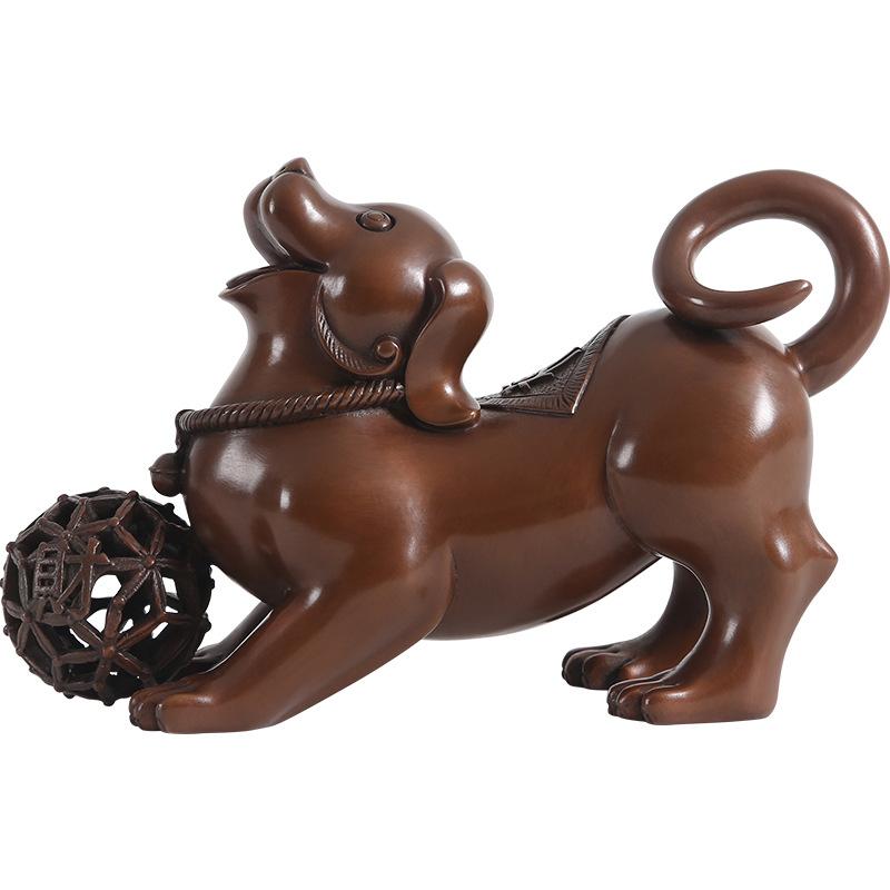 [Mascot Of Year Of The ] Copper Dog Decoration Crafts Office Living Room Home Decorations Opening Gifts