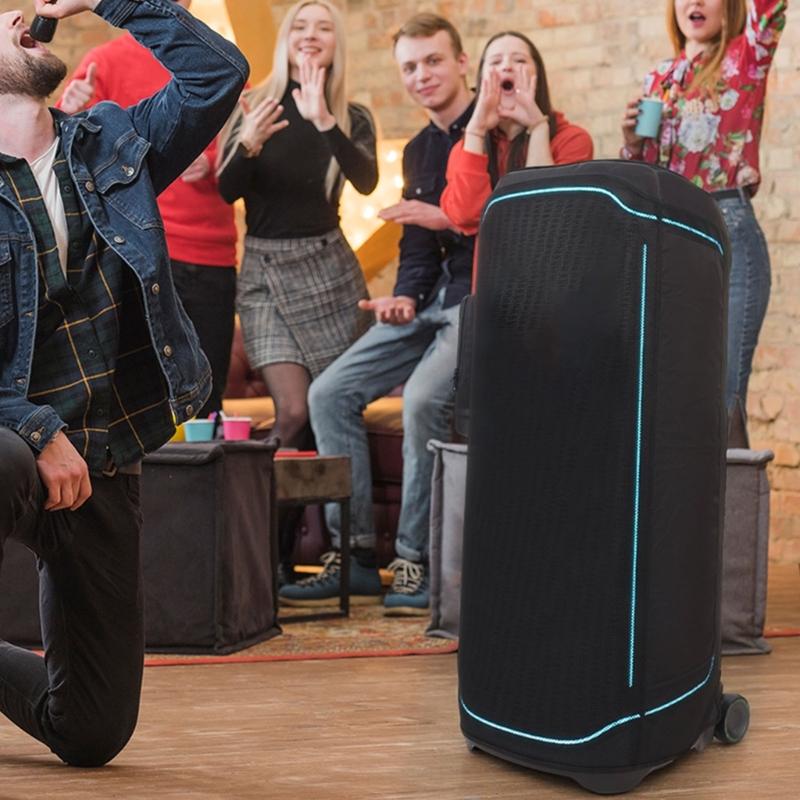 Nylon Case Proetctor Sleeve For Dedicated Speaker Precise Cutout And Sound Clear Mesh Front Panel Black