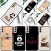 Kaffee Koffein Liebhaber Handyhülle Für Samsung Galaxy S25 Ultra S9 S10 S20 FE S21 S22 S23 S24 Plus S24 Ultra Hülle