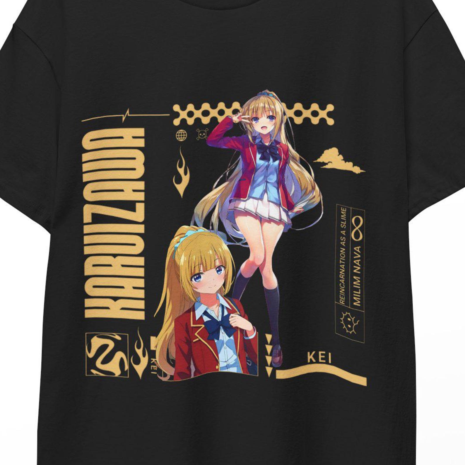 Ayanokoji Kiyotaka Anime Shirt Classroom of the Elite Reveal Nothing Trendy StreetwearLook Manga Tee Gift Idea Cold Quote Control Everything M