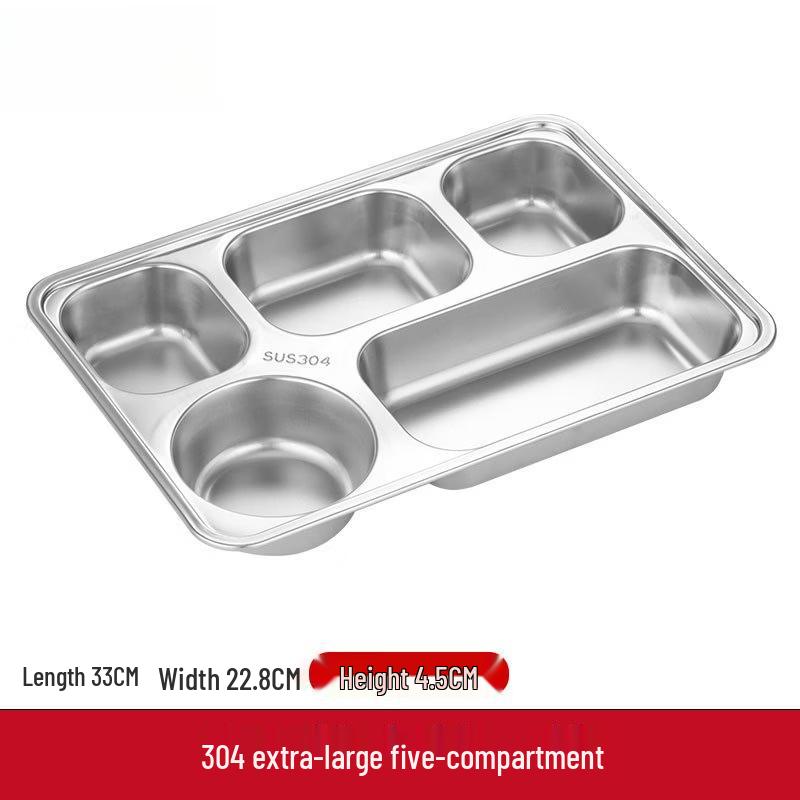 Yuzhuxun 304 Stainless Steel European Divided Dinner Plate with Lid