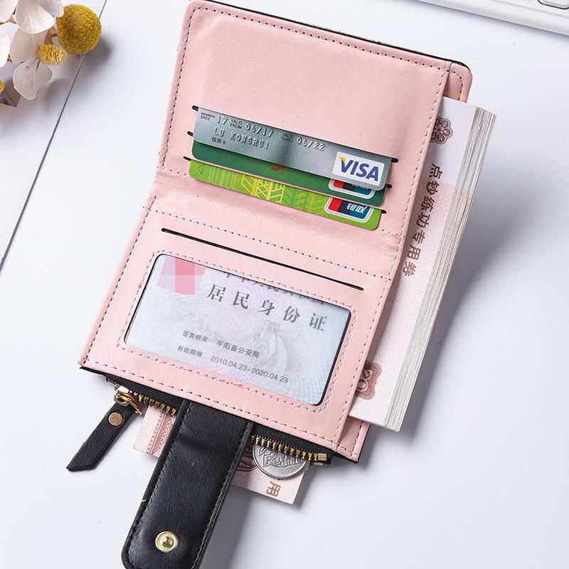 2025 Stylish Zipper Coin Purse: Multi-Card Slot Student & Ladies Compact Wallet