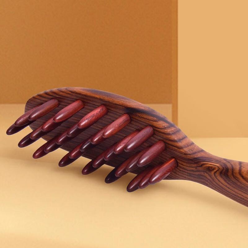 Tan Mujiang Zhilang Wooden Massage Comb