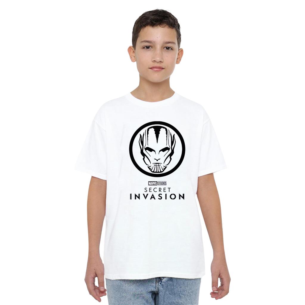 Marvel Childrens/Kids Secret Invasion Mono Badge T-Shirt