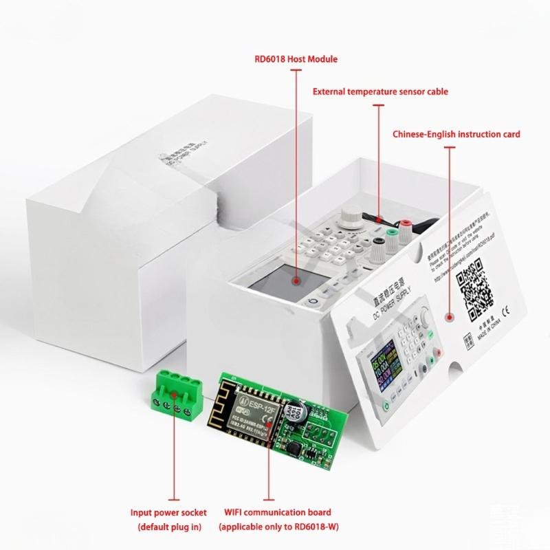 Direct Current Steping Down Variable Regulator 60V 18A Adjust Bucking Convert Voltages Stabilizers 2.4'' Screen