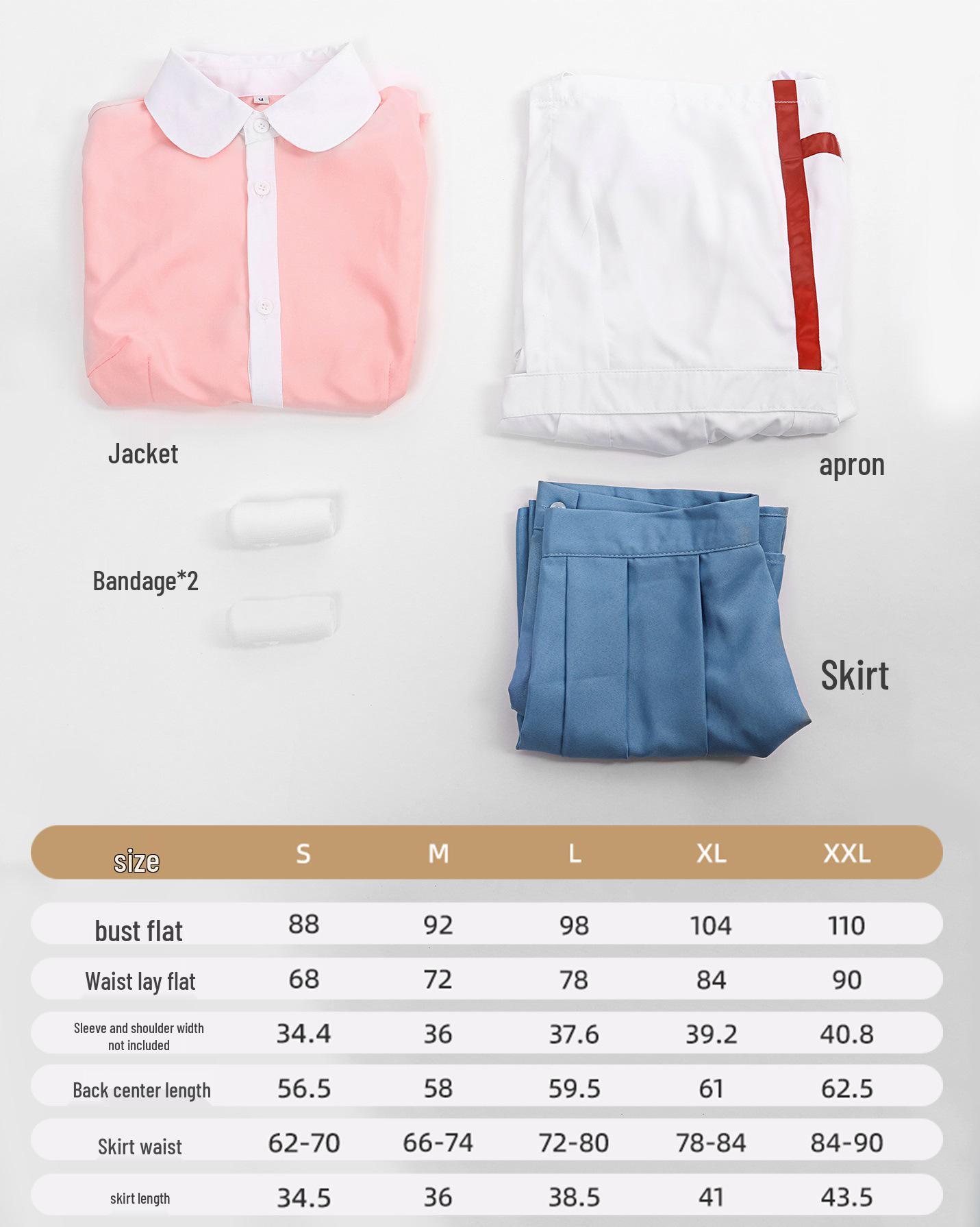 

Danganronpa Mikan Tsumiki Nurse Cosplay Costume L