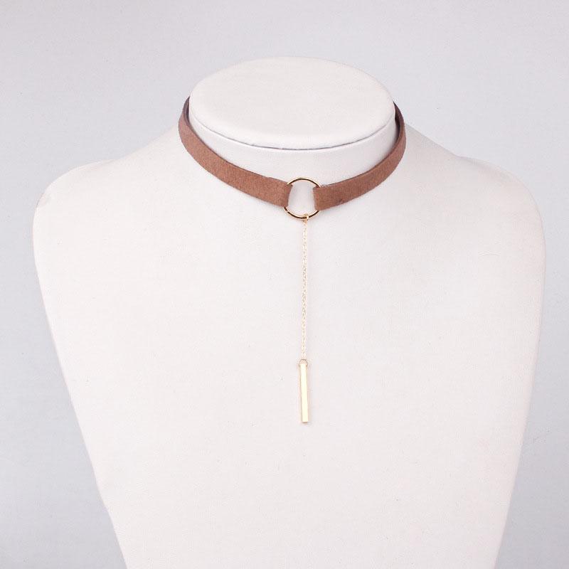 SUMENG 2024 New Fashion Black Velvet Choker Necklace Chain Bar Chokers  For Women Collares Jewelry Gifts