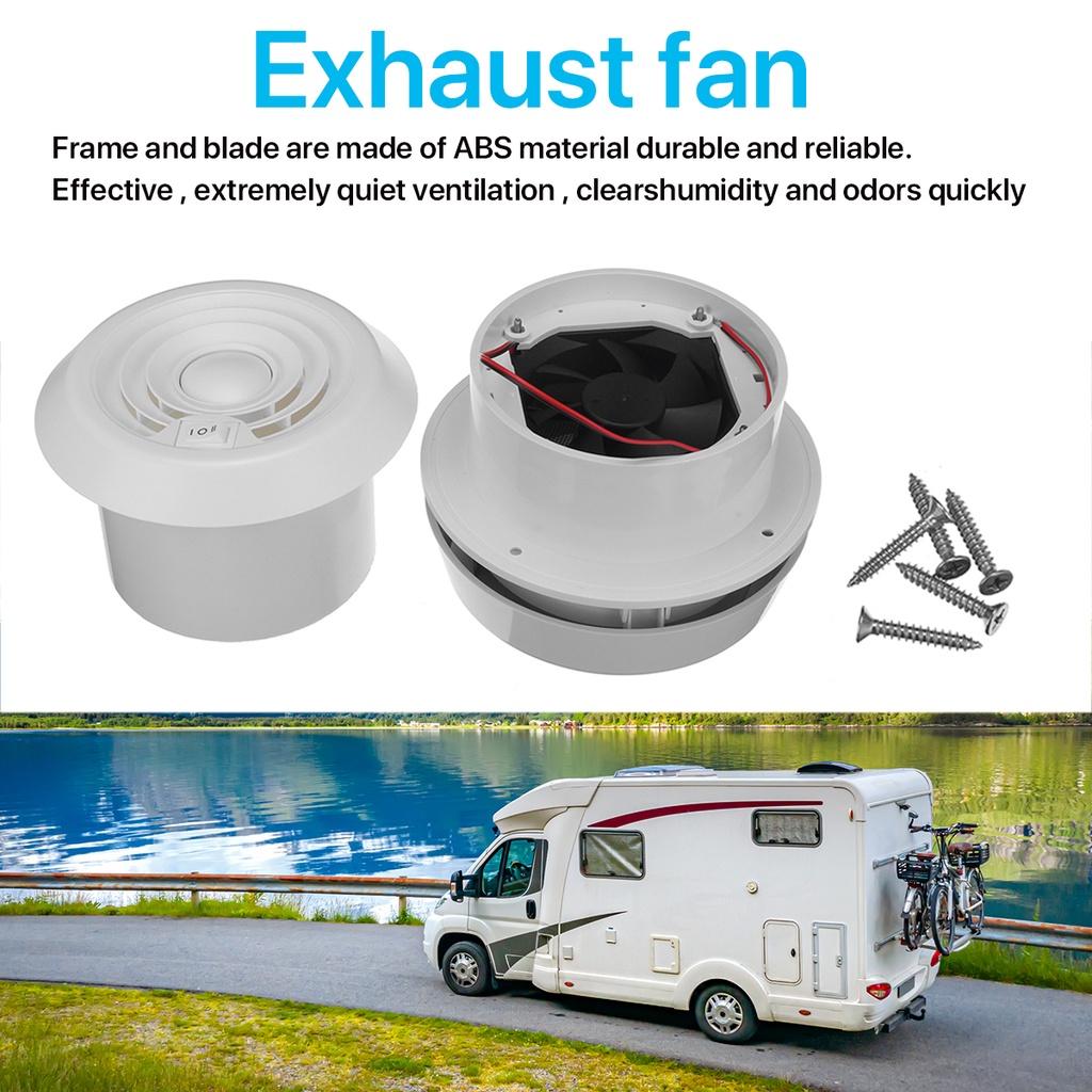 12V Camper Van Accessories RV Roof Air Vent Grille Exhaust Fan Travel Trailer Van Cooling Air Vent Camper Motor home