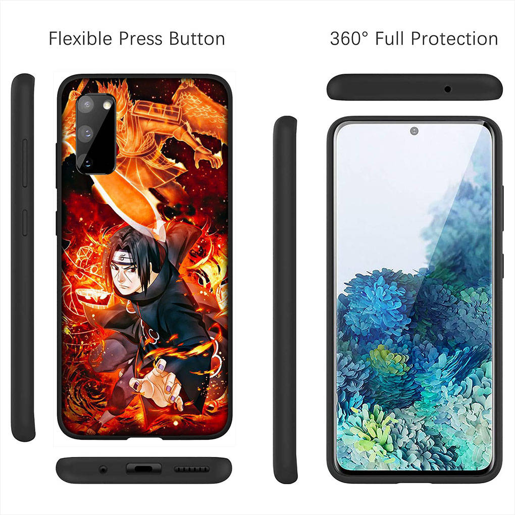 For iPhone 16 15 Xiaomi Redmi Note 14 13 12 11 Pro Max X 16e Samsung Galaxy S25 S24 S23 Moto OPPO Huawei Comics Naruto Itachi Uchiha Sasuke Phone Case