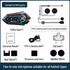 Bluetooth Y12 Pro Motorcycle Helmet Intercom IP56 Waterproof 300m Range CVC Noise Reduction