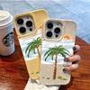 Kokospalmen-Ölgemälde iPhone 17 Hülle für Apple 16 Pro, 14 Pro Max, 13, Grenzüberschreitend 15 Weichschale