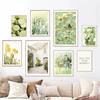 Spring Sunflower Windmill Farmhouse Rural Plant Flower Wall Art Canvas Painting, Yellow Poster Picture Perfect Living Room Decor
