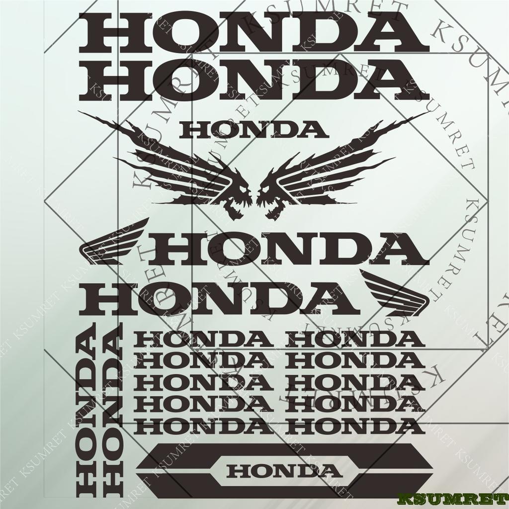 Vinyl Honda Motorcycle Sticker Helmet Logo Tank Decals
